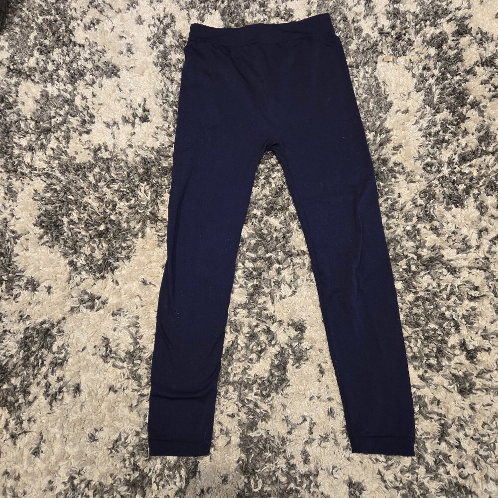 Gold Medal International Women’s Fleece Lined Leggings | Size 1XL/2XL | Navy Blu